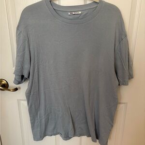 Zara Light Gray Short Sleeve Tee